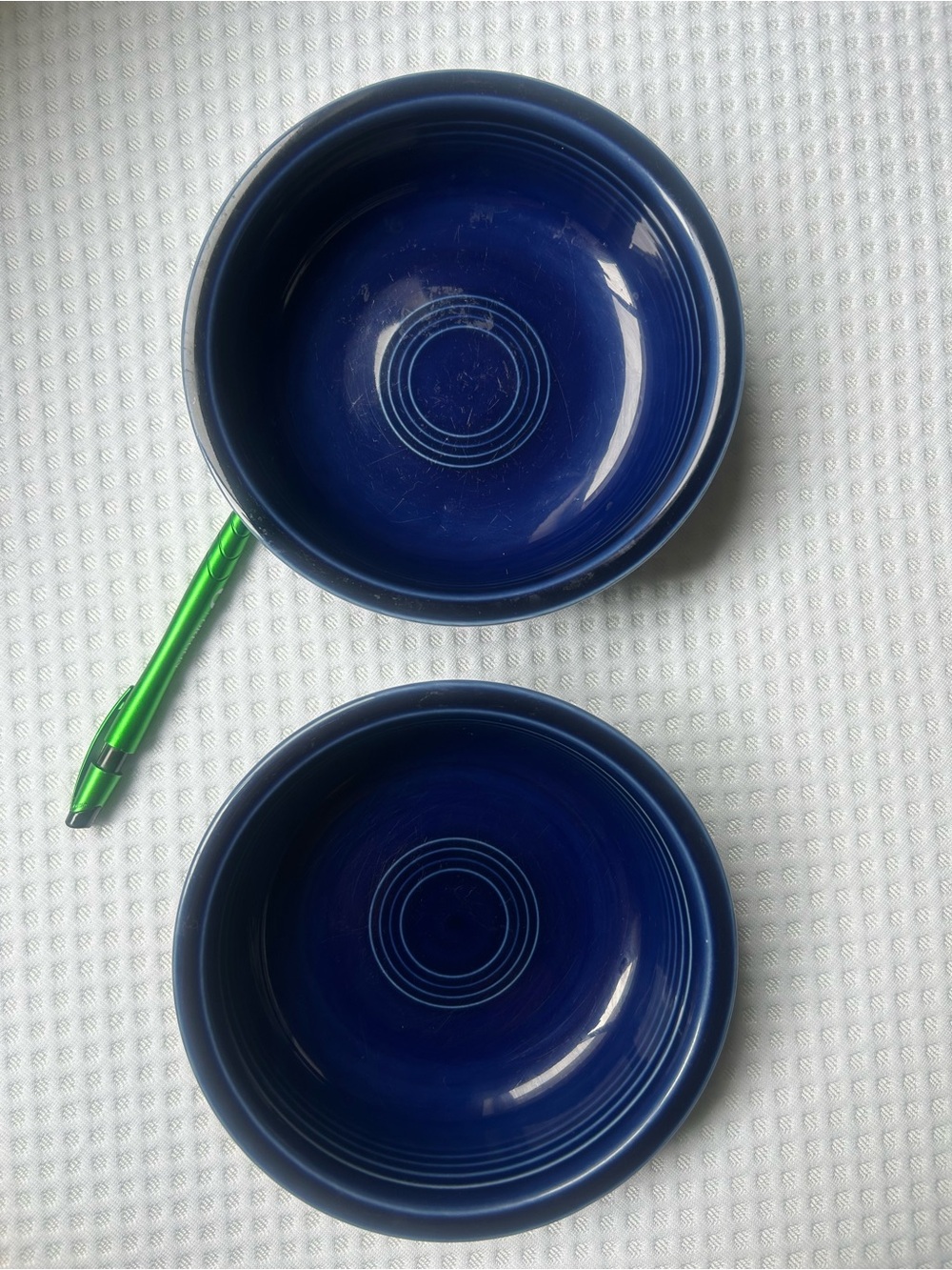 Set of Two Cobalt Fiesta Ware Bowls
